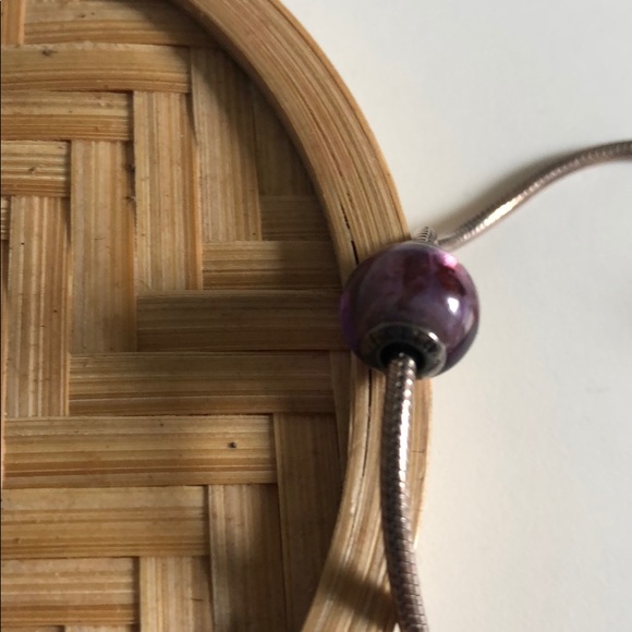 Pandora silver bracelet with charm beads - Picture 3 of 5